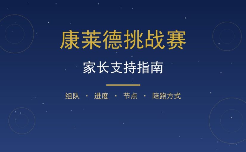 康莱德挑战赛家长怎么支持？从组队到备赛的陪跑指南