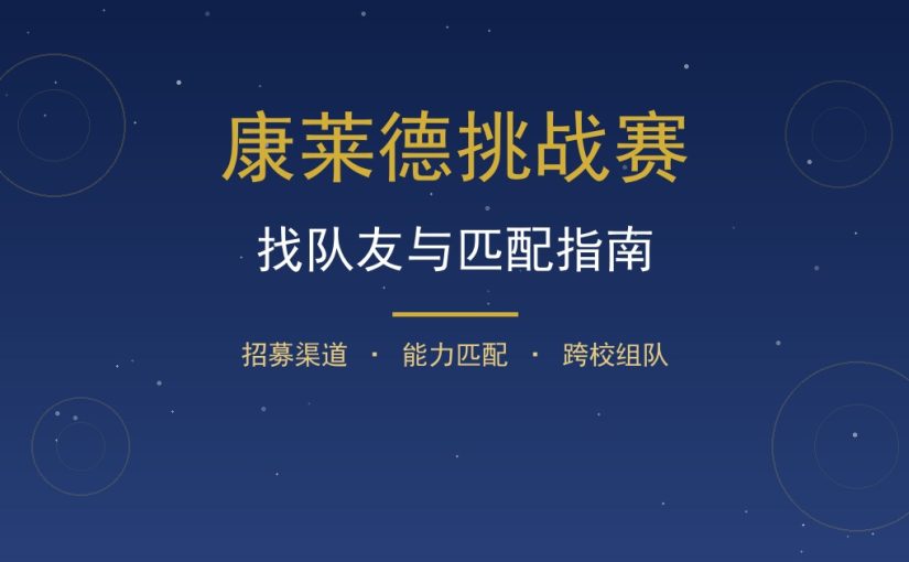 康莱德挑战赛怎么找队友？靠谱招募渠道与匹配方法