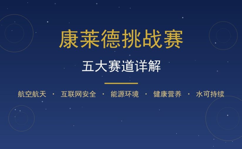 康莱德挑战赛五大赛道详解：从航空航天到水可持续逐一拆解